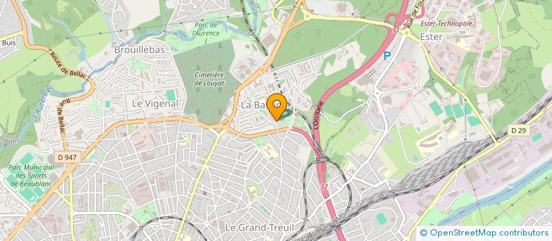 localisation de l'entreprise KEPS EVENEMENTIELS à LIMOGES