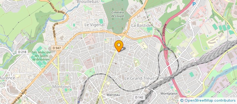 localisation de l'entreprise KER à LIMOGES