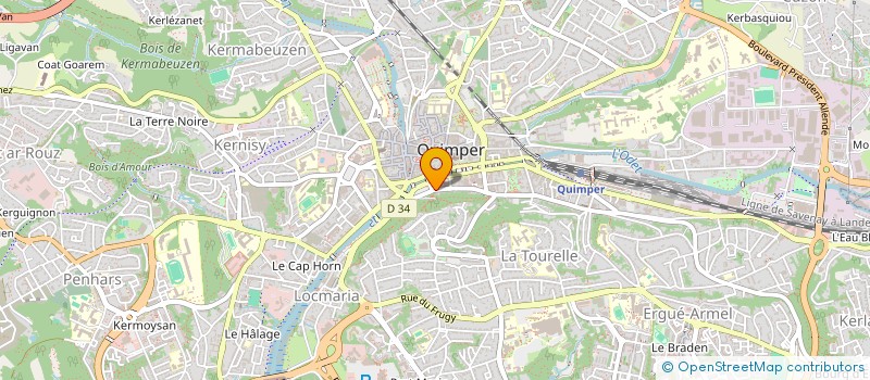 localisation de l'entreprise KER  QUIMPER