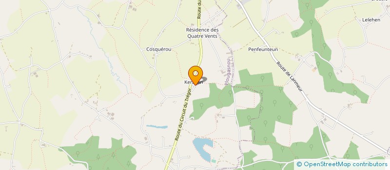 localisation de l'entreprise KER A LAN  PLOUGASNOU
