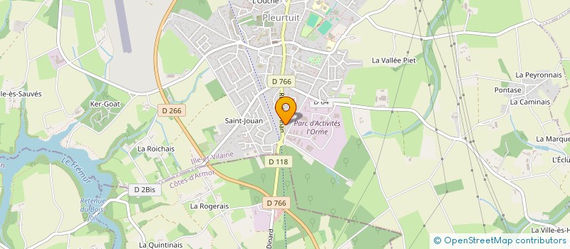 localisation de l'entreprise KER AJ  PLEURTUIT