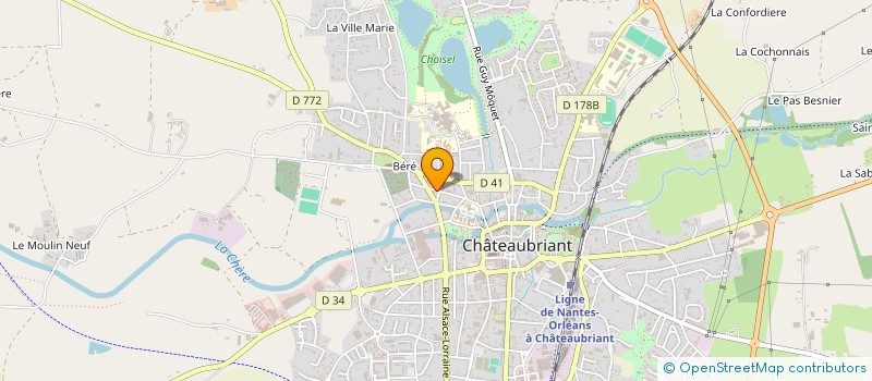 localisation de l'entreprise KER ALAN  CHATEAUBRIANT