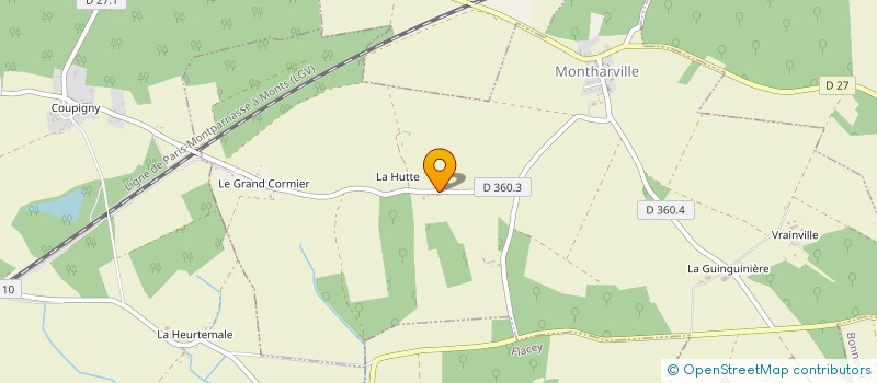 localisation de l'entreprise KER ARVOR à MONTHARVILLE