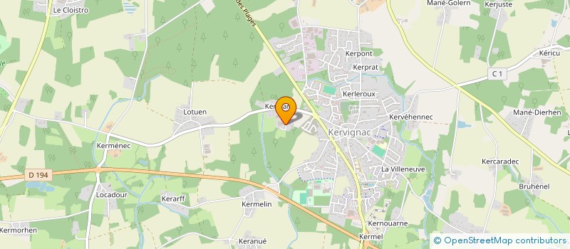 localisation de l'entreprise KER-AUTO à KERVIGNAC