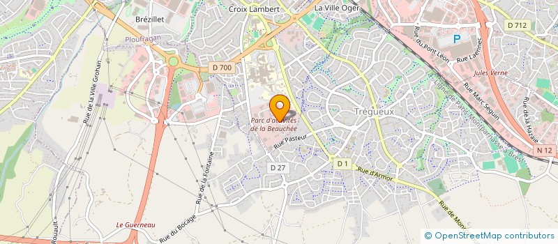 localisation de l'entreprise KER AVEL à SAINT-BRIEUC