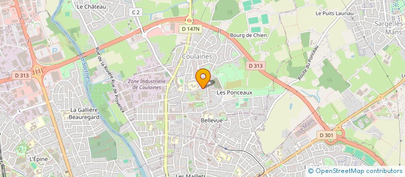 localisation de l'entreprise KER BATZ  COULAINES