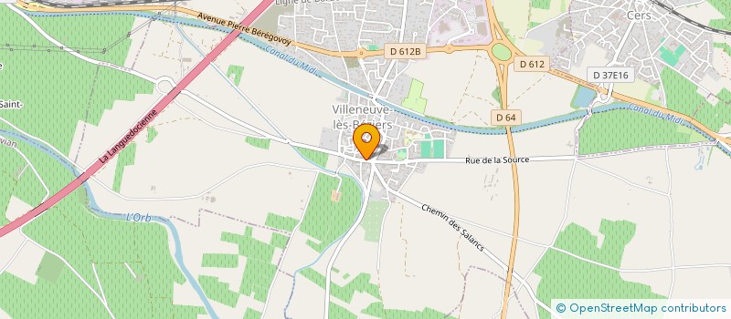 localisation de l'entreprise KER BERNARD à VILLENEUVE-LES-BEZIERS