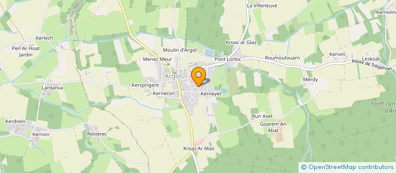 localisation de l'entreprise KER BEUZ  TREGARVAN