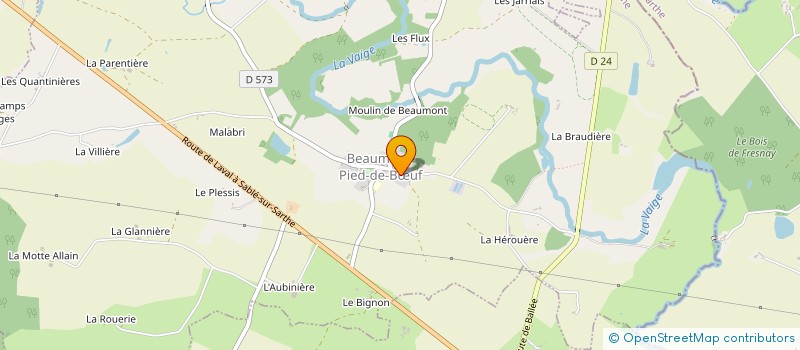 localisation de l'entreprise KER BOREN  BEAUMONT-PIED-DE-BUF