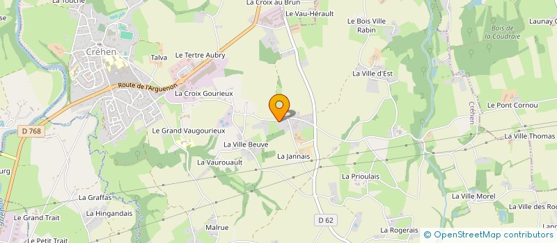 localisation de l'entreprise KER BOURGET  CREHEN