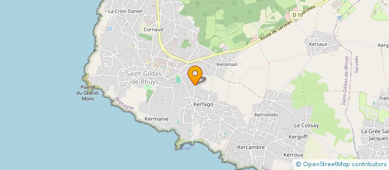 localisation de l'entreprise KER BREIZH à SAINT-GILDAS-DE-RHUYS