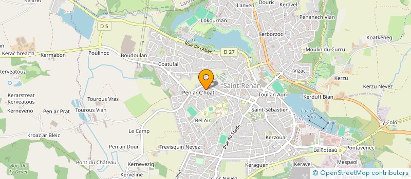 localisation de l'entreprise KER BREIZH à SAINT-RENAN