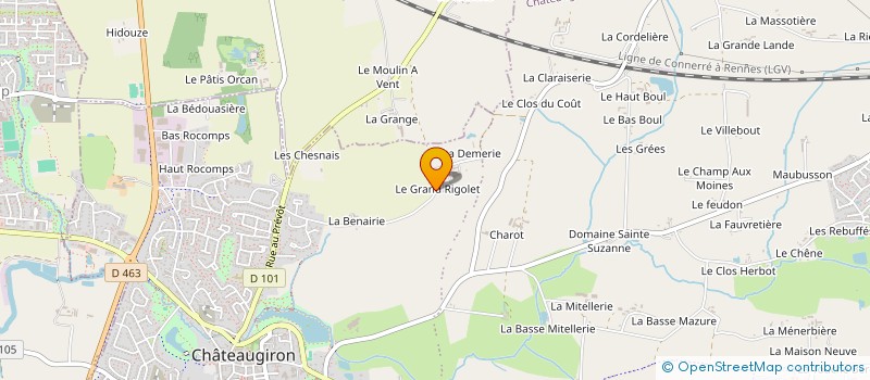 localisation de l'entreprise KER-BRET  CHATEAUGIRON