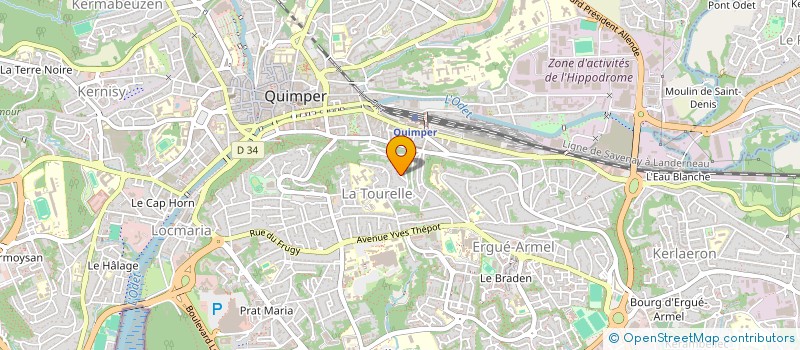 localisation de l'entreprise KER CAST  POULDREUZIC