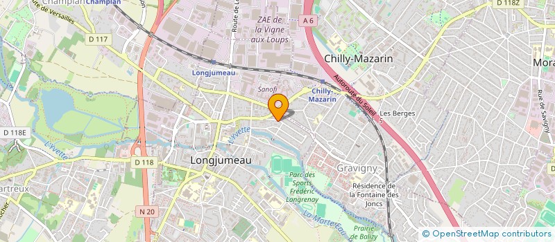 localisation de l'entreprise KER CELMAR  LONGJUMEAU