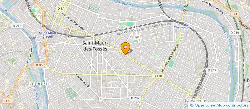 localisation de l'entreprise KER CORP à SAINT-MAUR-DES-FOSSES