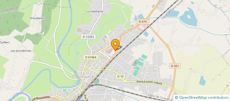 localisation de l'entreprise KER COUTRAS  COUTRAS