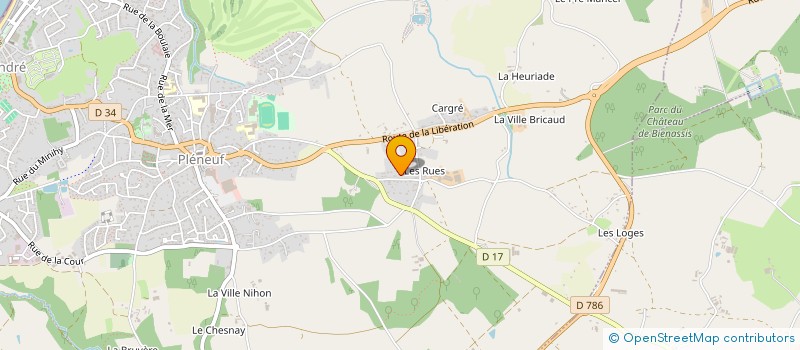 localisation de l'entreprise KER DAOFIN  PLENEUF-VAL-ANDRE