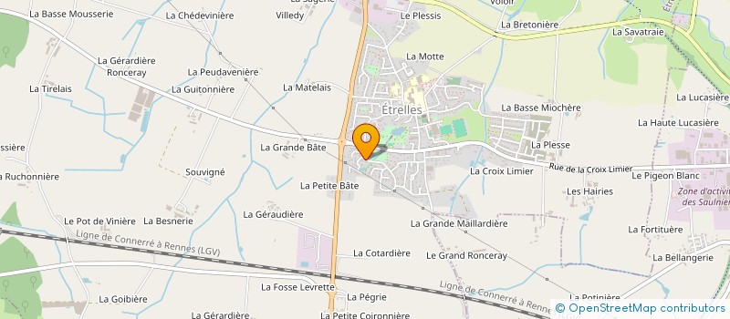 localisation de l'entreprise KER DELALANDE  ETRELLES