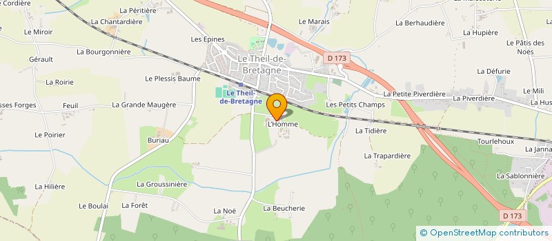 localisation de l'entreprise KER DEN  LE THEIL-DE-BRETAGNE