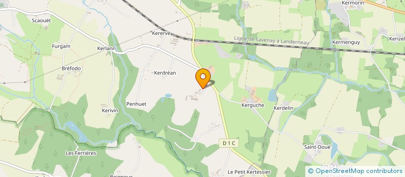 localisation de l'entreprise KER DOUE à LA VRAIE-CROIX