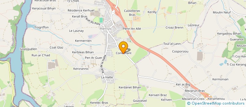 localisation de l'entreprise KER ELECTRIC  HENVIC