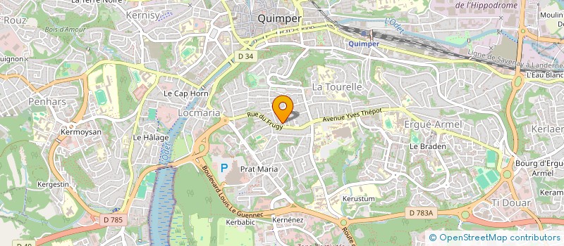 localisation de l'entreprise KER EOL  QUIMPER