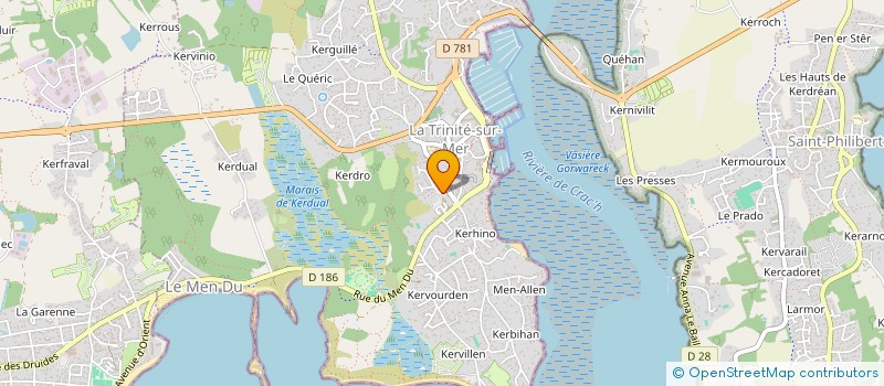 localisation de l'entreprise KER EURVAD  LA TRINITE-SUR-MER