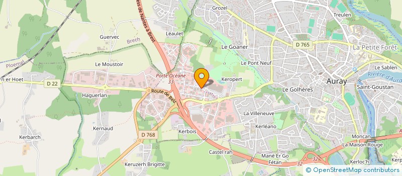 localisation de l'entreprise KER FRANCK LAURENT à AURAY