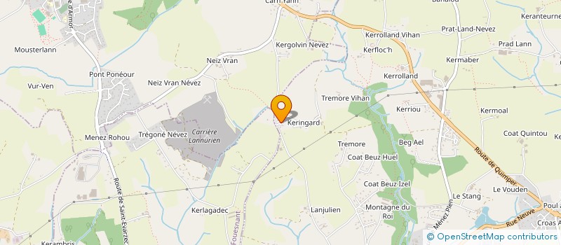 localisation de l'entreprise KER FRED  LA FORET-FOUESNANT
