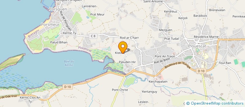 localisation de l'entreprise KER GLENN  PLOUESCAT