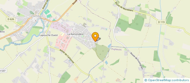 localisation de l'entreprise KER GUEN  LOMBEZ