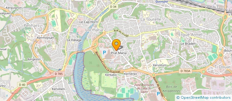 localisation de l'entreprise KER HARPANTIZ  QUIMPER