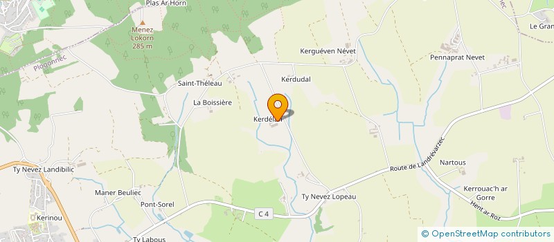 localisation de l'entreprise KER HEOL  PLOGONNEC