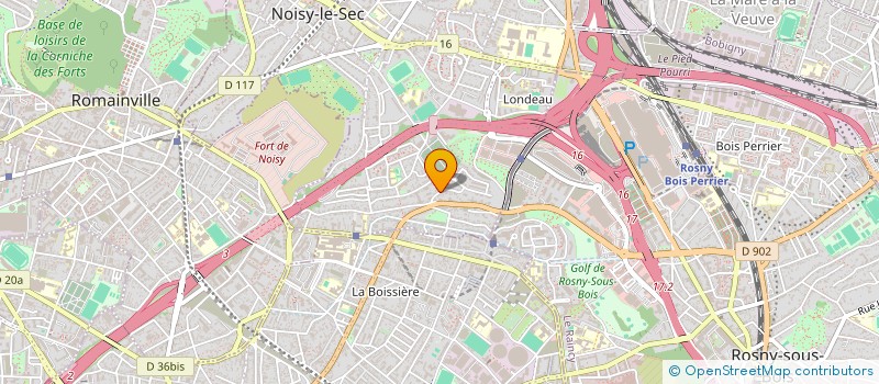 localisation de l'entreprise KER INVEST à NOISY-LE-SEC