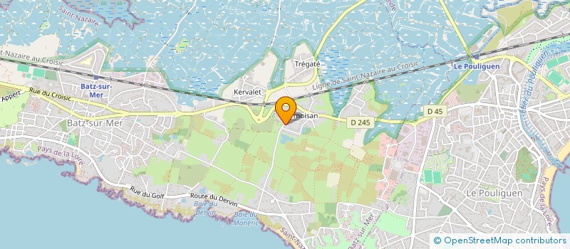 localisation de l'entreprise KER JAMES  BATZ-SUR-MER