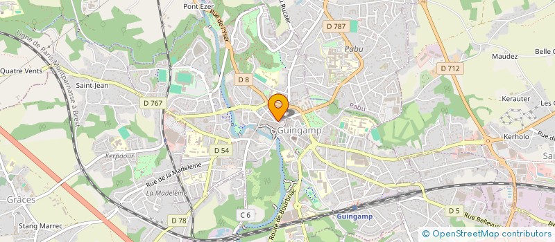 localisation de l'entreprise KER KADO à GUINGAMP