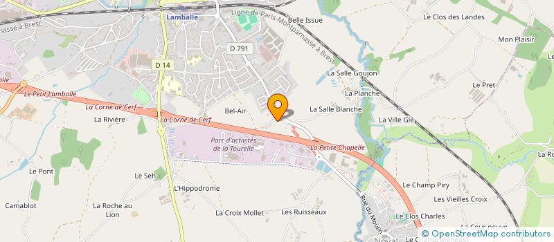 localisation de l'entreprise KER KENAVO à LAMBALLE-ARMOR