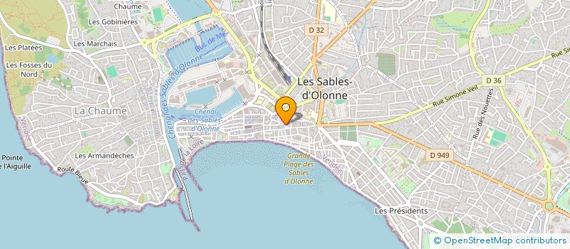 localisation de l'entreprise KER KLAODINA à LES SABLES D'OLONNE