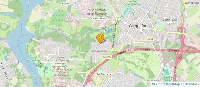 localisation de l'entreprise KER LA BAULE & CASA  CARQUEFOU