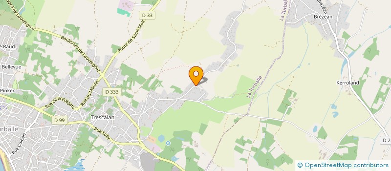 localisation de l'entreprise KER LAND  LA TURBALLE