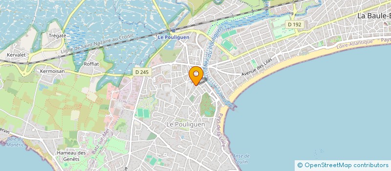 localisation de l'entreprise KER LE LAC  LE POULIGUEN