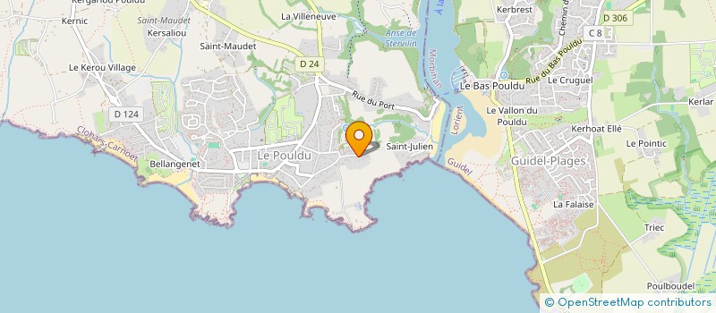 localisation de l'entreprise KER LEAR  CLOHARS-CARNOET