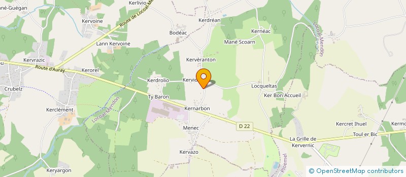 localisation de l'entreprise KER LEROL  LOCOAL-MENDON