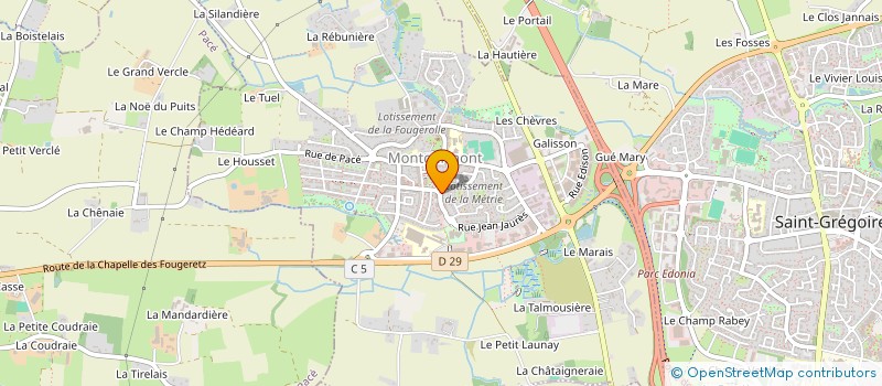 localisation de l'entreprise KER LEVENEZ  MONTGERMONT