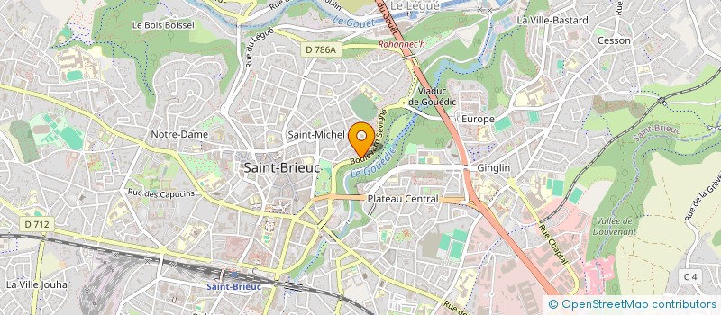 localisation de l'entreprise KER LINUX à SAINT-BRIEUC