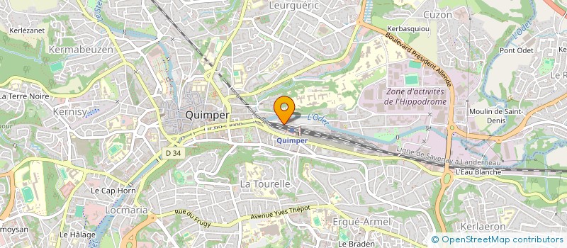 localisation de l'entreprise KER LODENNA à QUIMPER