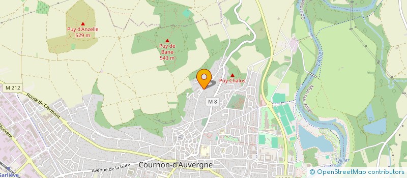 localisation de l'entreprise KER LUCE  COURNON-D'AUVERGNE