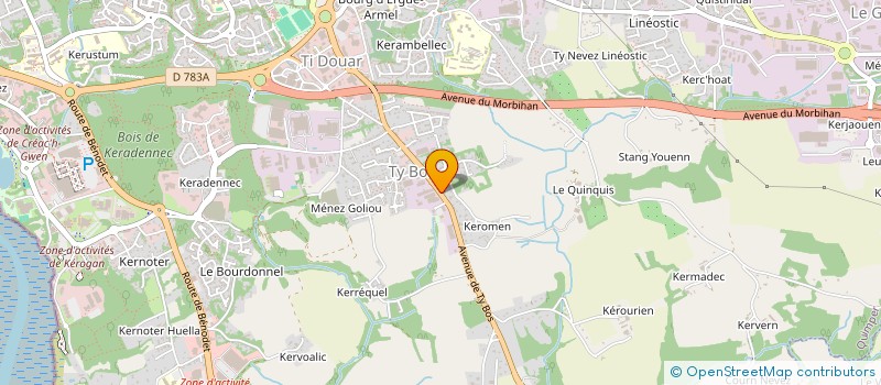 localisation de l'entreprise KER MAAT à QUIMPER