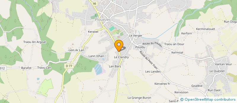 localisation de l'entreprise KER MAYEN  PLOUEZEC